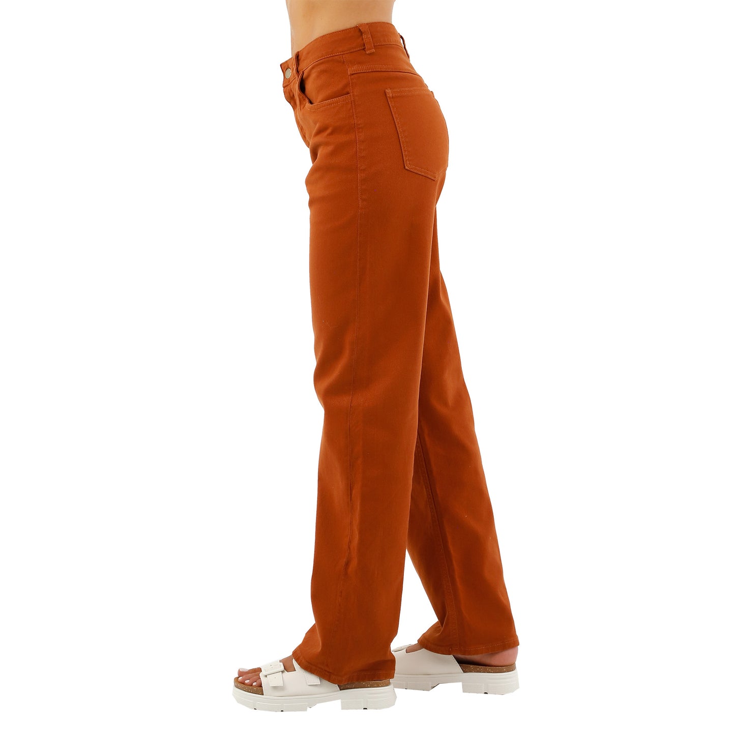 JEANS WIDE NARANJA