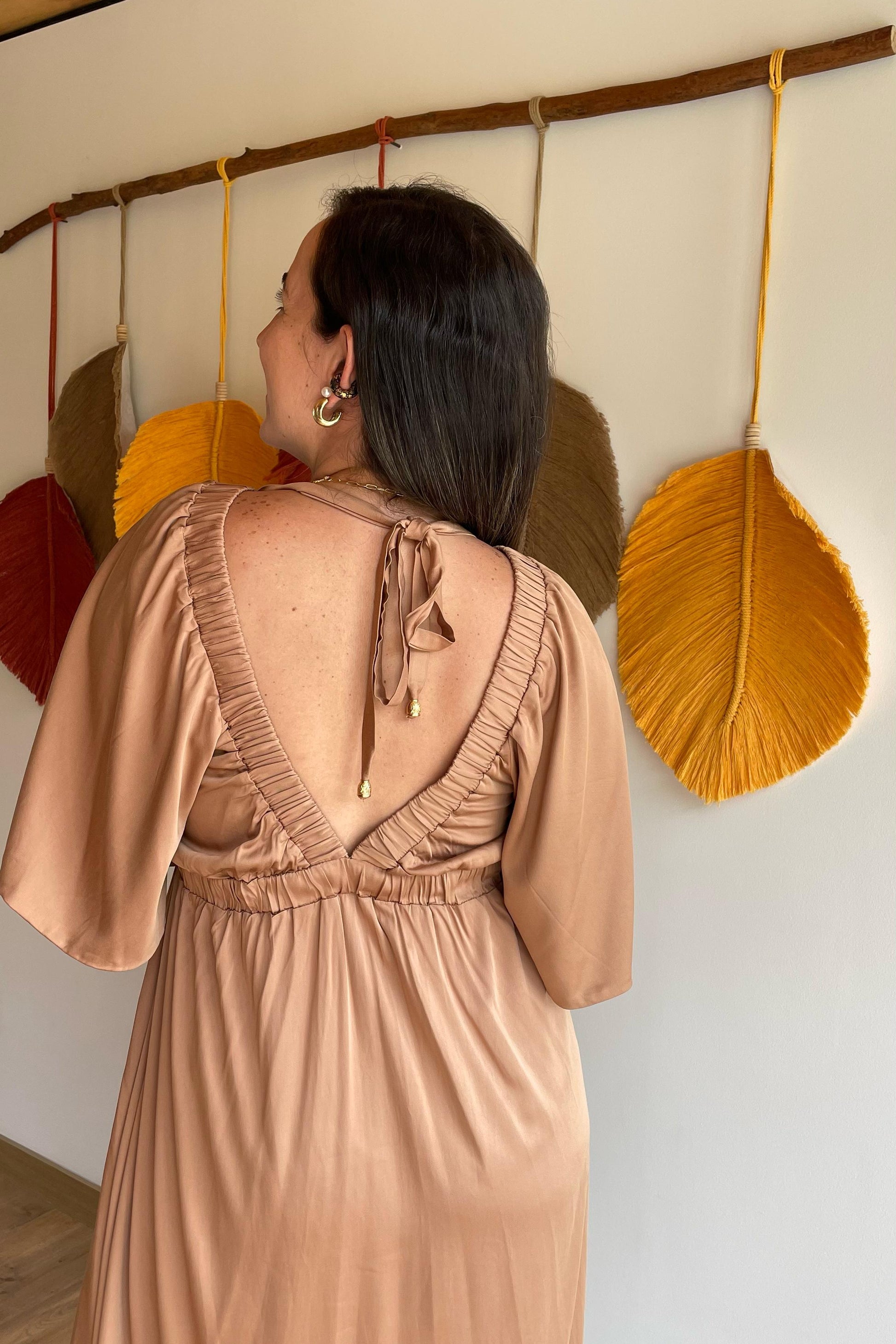 VESTIDO AMAZONAS CAMEL